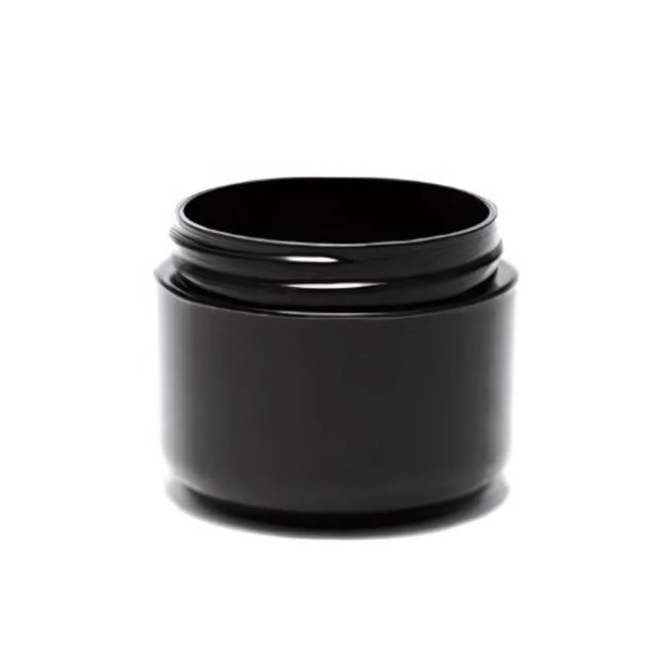 Online Jar Store 2 oz Black Double Wall Jar Round Base 58-400 | 36 Pack