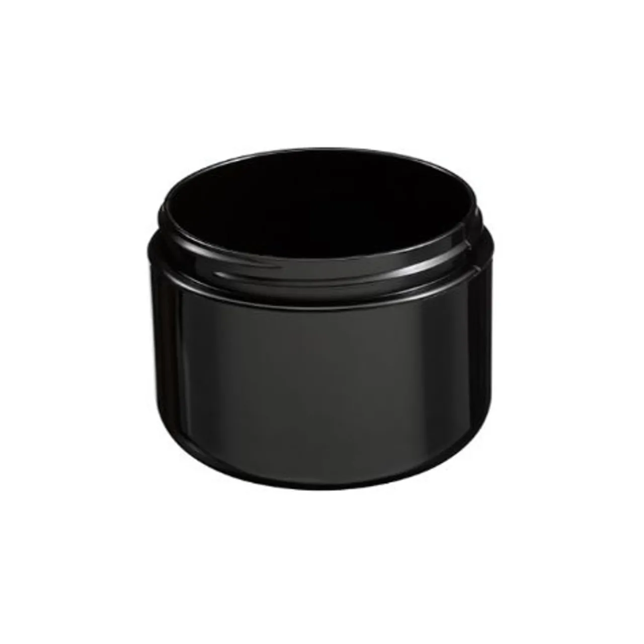 New Jar Store 8 oz Black Double Wall Jar Round Base 89-400 | 36 Pack