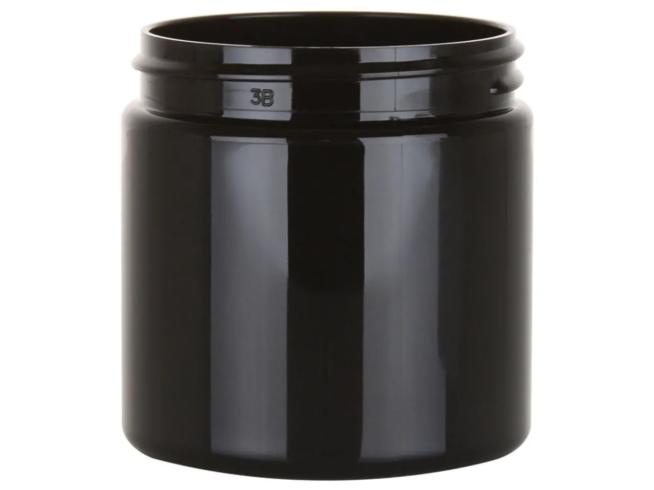 Sale Jar Store 4 oz Black PET Straight Sided Jar 58-400 | 36 Pack