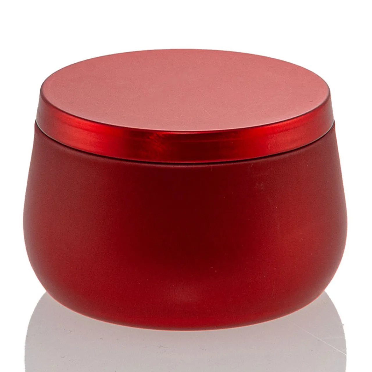 Discount Jar Store 8 oz Red Bubble Candle Tin | 12 Pack