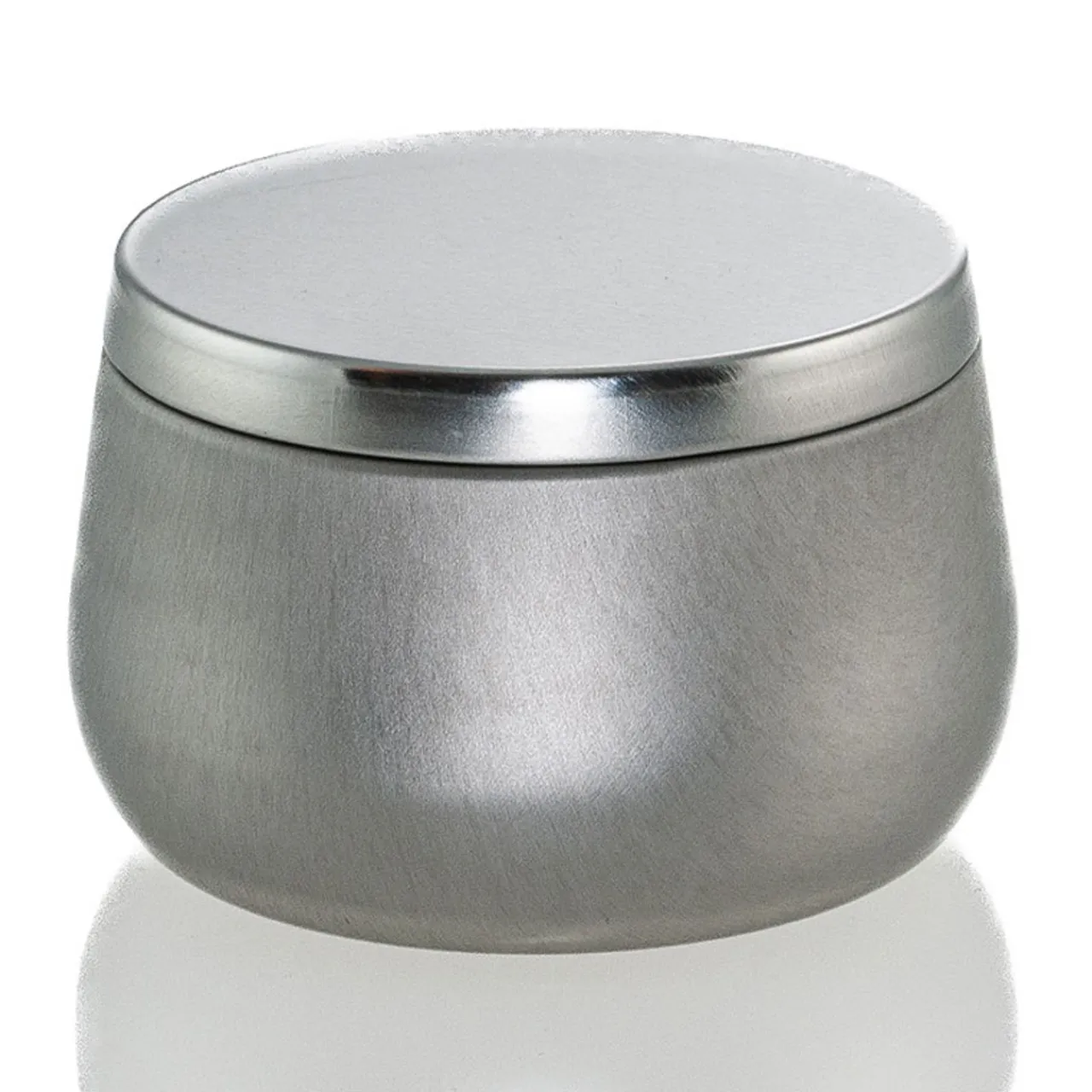 Discount Jar Store 8 oz Silver Bubble Candle Tin | 12 Pack